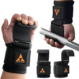 Weight Lifting Hooks (Pair), Heavy Duty Lifting Wrist Straps with 9cm Width Neoprene Padded, Hand Grip Support for Deadlift, Powerlifting and Pull Ups, Weightlifting Gym Gloves for Men and Women-picture-18