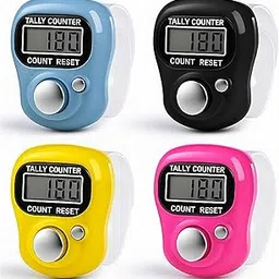 Quprak Naam Jap Counter | Mini Digital Tally Counter Finger Ring | Electronic Chanting Count Machine for Mantra Jap, Meditation, Prayer & Cricket Umpire | Digital Counting Device (Color May Vary)-picture-29