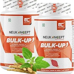 MuscleClub Neukoncept Bulk-Up (120 Tabs) - Helps in Weight Gain | Ayurvedic Muscle Gainer for Digestion & Muscle Mass | Blend of herbs with Ashwagandha, Satavari & Digestive Enzyme-picture-29
