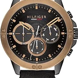 tommy hilfiger Analog Black Dial Leather Strap Watch for Men-picture-28