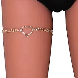 riymusry Rhinestone Tassel Leg Necklace Multilayer Rhinestone Thigh High Chain Elasticity Crystal Leg Chain Body Chain Harness Accessories Jewellery for Women-picture-52