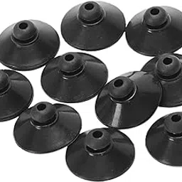SANSEFERO Premier Plants Soft Black Silicone Suction Cup Holder Sucker Clip for Aquarium Fish Tank (10 Pieces)-picture-12