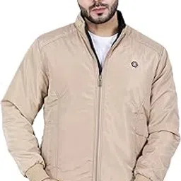 dollar Full Sleeves Bomber Jacket for Men | Polyester Men's Reversible Standing Collar Lightweight Winter Jacket, Regular Fit-picture-36