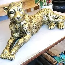 GM Art Gift Golden Presents Panther Statue | Annimal Figurines Showpiece | for Table, Home, Decoration & Return Gift, Office deecor-picture-10