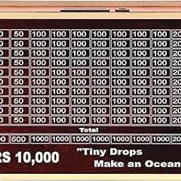 KARNI CRAFT Money/Piggy Bank, Modern Money Box, Coin Box with Carved Design for Kids/Children, Savings Challenge Box, Cashbox, Cash Vault Wooden Savings Box, Wooden Coin Piggy Bank-picture-23