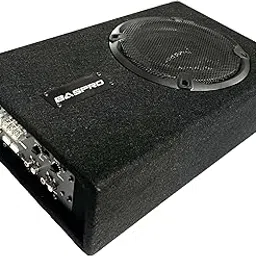 CS-8, 8 inch Automotive Compact - Slim Subwoofer Built-in Amplifier 1500 Max, Structure Made of Wood, Fits in All Cars & Trucks, it can Works in Bass and Speaker Mode-image-1