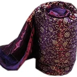 Double Bed Size Jaipuri Silk AC 210 TC Quilt Razai Blanket, Dohar with Gold Prints Printed Double Bed Quilt/Comforter/AC Quilt/AC Comforter/Razai Winter Quilt, Jaipuri Razai-picture-11