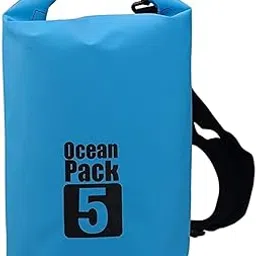 nishiv Multi-Functional Floating Waterproof Dry Sack Ocean Bag Pack for Kayaking Rafting Boating Swimming Camping Hiking Beach Fishing - 5 Liter - Multicolor-picture-28