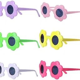 MYADDICTION 6 Pairs of Fashion Flower Thick Frame Glasses for 18'' Girl Dolls-picture-28