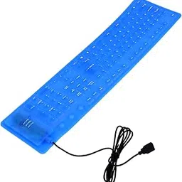 SEWACC Silicone Folding Keyboard Keys Ultra-Slim USB Design Silent Operation for Home Office Travel Oilproof and Temperature Resistant-picture-26