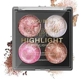 Super Highlight Highlighter | Multishade Highlighter Palette | Travel Friendly | Highly Pigmented | Easy to Blend | Long Lasting | Shade-01 | 15g-picture-30