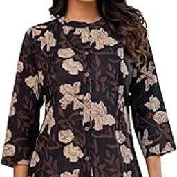feranoid Elegant Mandarin Printed Shirt – Stylish & Comfortable, Sizes (S-3XL)-picture-52