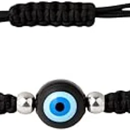 hulasi 92.5 Sterling Silver Evil Eye Bracelet for Men and Women - Nazariya Ankh wala Pure Chandi Ka Hand Band Buri Nazar se Protection ke Liye- Najar Battu-picture-55