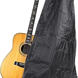 PHILLIN Polyester Guitar Dusht Cover 45 Inch for Acoustic, Classical and Electric Guitar- Waterproof, Dustproof and Washable Guitar Dust Cover, Black-picture-29