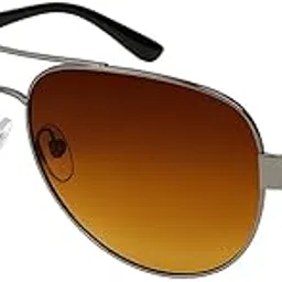 Eyedash Classic Aviator Sunglasses – Gradient Brown Lens with Gold Metal Frame | Unisex UV400 Designer Shades for Men & Women | Lightweight & Stylish Eyewear-picture-17