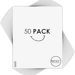 Golden State Art, Pack of 50 Backing Board Only - for Art, Photos, Print, Frame, and More (White, 8.5x11)-picture-35