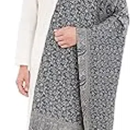 Men's Reversible Kashmiri Woolen Jaal Design Shawl/Stole | Elegant Paisley & Floral Pattern Winter Wrap | Soft & Stylish Ethnic Stole for Men & Gents-picture-14