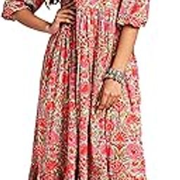 janasya Women's Fit and Flare Midi Dress-picture-26