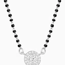 de flossy silver 925 Sterling Silver Solitaire Drizzle Drop Mangalsutra-picture-15