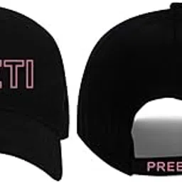 nutcase Black Cap for Women/Customized Name Cotton Cap, Free Size-picture-52