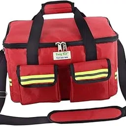 ZOOMELLA First Aid Bag Empty 14.17x8.66x8.66inch Emergency Bag for Car Camping Hiking Red|Kits & Bags|Health & Beauty-picture-41
