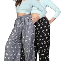 4k fashion Women's Rayon Gold Block Printed Pocket Palazzo, Free Size, Unique Stylish Rayon Palazzo-picture-14