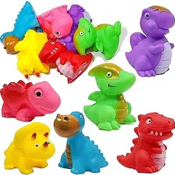 BABRO - Colorful Rubber Floating Baby Toy Set for Kids Bath Aquatic Dinosaurs Choo Choo Toys for Newborn Babies, Kids-picture-14