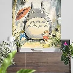 ComicSense.xyz Forest Guardian Printed Anime Tapestry, Anime Theme Backdrop for Wall Hanging Home Decor Bedroom Living Room - 58 X 48 Inches-picture-52