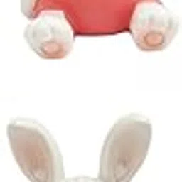 CALANDIS 2X Cute Rabbit Statue Animal Figures Art Sculpture for Office Shelf Decor | Figurines-picture-21