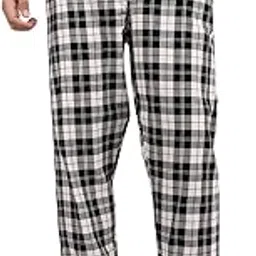 kryptic mens pyjama cotton Woven checked Dual Pockets Breathable fabric elasticated Waistband button fly placket Soft Comfortable Pyjama loungepant-picture-15