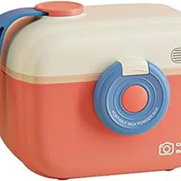 MYADDICTION Cartoon Infant Milk Powder Box Snack Containers BPA Free for Travel Children Pink S-picture-15