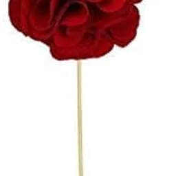 riddhi Men's Maroon Flower Bunch With Gold Leaf Lapel Pin Unisex Brooch-picture-25