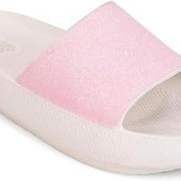 liberty A-HA COMFYWALKL Slides for Women - Grey & Pink | Casual Slip-on Flip-Flops/Slider Footwear, Lightweight EVA Sole – Casual Outdoor Chappal, Monsoon, Rainy Season Footwear for Women-picture-0