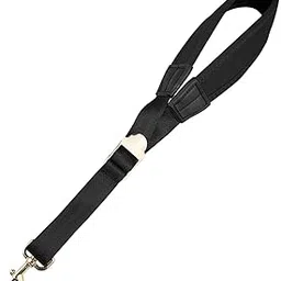 Saxophone Neck Strap Thickened Pad Saxophone Shoulder Harness for Soprano Black image 1