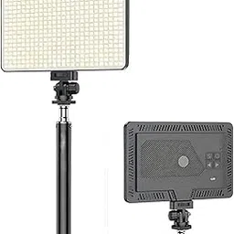 GiftMax® LED Fill Light 2700K-5700K, 20W Dimmable for Studio Lighting, Photography, Video Recording & Live Streaming 5000mAh Battery (White)-picture-68