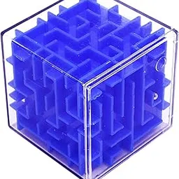 Craveon 3D Magic Cube Maze Puzzle Cube Run, Educational and Brain Teasers Puzzle Game Challenge The Limit Cube Run Mini Maze for Kids and Adults, Blue-picture-26