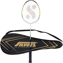 Silver's Aluminium Defender Badminton Racket with Full Cover(Green/White)-picture-33