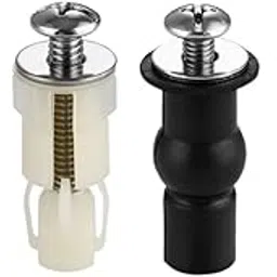 DEEGAA MART Toilet Seat Hinge Screw and Nuts, 2 Set Stainless Steel Universal Toilet Seat Hinge Bolts with Expanding Rubber & Plastic Nuts with Thread Insert, Universal Toilet Seat Bolts-picture-22