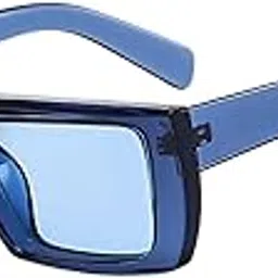 4flaunt Futuristic Series Rectangle Y2K Sunglasses For Men & Women | Trending, Stylish & Durable Sunglasses With UV 400 Protection Lenses | Large (70-20-140mm)-picture-44