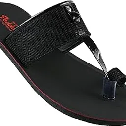 poddar Premium Men's Slippers | Kolhapuri Toe Ring Chappal | Comfortable Rexine Ethnic Footwear | Anti-Slip PU Sole | Stylish Casual & Traditional Slippers for Men-picture-10