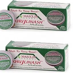 MASOLIN HERBAL KHUJLINASH MALAM WHITE OINTMENT ECZEMA CREAM 10GM (PACK OF 24)-image-1