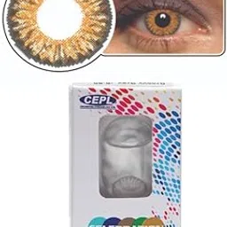 CELEBRATION COLORS Vibrant Disposable Color Contact Lenses - 1 Piece(1 Count of Lense), Color - Cute Honey, Optical Power -3.75-picture-32