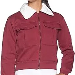 campus sutra Women's Cotton Blend Mandarin Neck Hooded Sweatshirt-picture-37