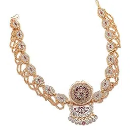 jewar mandi borla rakhri tika Fashion Design Rajasthani Matha Patti Polki Stone Indian Wedding Jewellry 6112 for Women Girls-picture-20