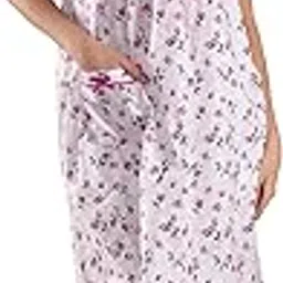 onekbhalo Woman's Short Calf Length Pure Cotton Nighty Cotton Batik Print Knee Length Short Kaftan Nighty-picture-16