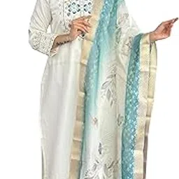 krysal Embroidered Designer Kurta Set for Women - Stylish Kurta Set for Modern Ethnic Wear Perfect for Festive Celebrations and Elegant Party Attire (Chameli-White)-picture-40