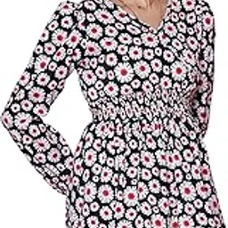 sheetal associates Women's Casual Bishop Sleeves Polka Print Peplum Top-picture-46