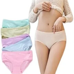 davina fashions Women's & Girl's Multicolor Four Way mid Waist Panty-picture-15