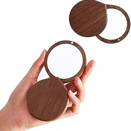 WOODBRO Travel Compact Mirror for Women – Elegant Mini Portable Pocket Mirror, Stylish Dual-Sided Makeup & Beauty Essential, Lightweight, Foldable, Durable Design for Purse & Travel-picture-34