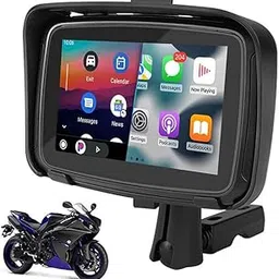 Wireless Apple CarPlay & Android Auto GPS for Motorcycle – 5” Touchscreen Smart Navigation System with Bluetooth, Waterproof Mount, & Sunshade – Universal Fit for All Bikes-picture-13